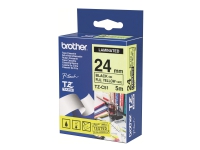 Brother TZC51 - Svart på gult - Rull (2,4 cm x 8 m) laminert teip - for Brother PT-D600 P-Touch PT-3600, D800, E550, P750, P900, P950 P-Touch Cube Plus PT-P710