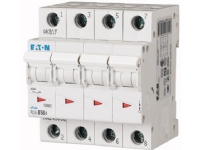 EATON Automatsikring, 4 Polet, 50A, B-Karakteristik, 6 kA, 400 V, bredde 4 moduler