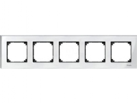 Schneider Electric M-Elegance glass frame 5-fold bright white (MTN404519)