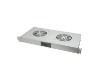 LogiLink FAU04FG, Ventilert tomt panel, Grå, Stål, 1U, 48,3 cm (19)