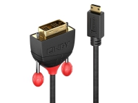 Lindy 36282, 2 m, HDMI Type C (Mini), DVI-D, Hankjønn, Hankjønn, Rett