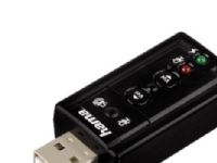Hama USB Sound Card 7.1 Surround, 7.1 kanaler, USB
