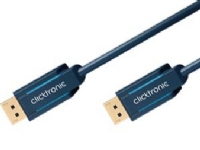 ClickTronic 15m Displayport m/m, 15 m, DisplayPort, DisplayPort, Gull, Blå, 10,8 Gbit/s
