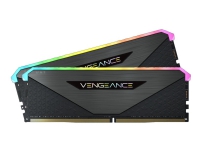 CORSAIR Vengeance RGB RT - DDR4 - sett - 16 GB: 2 x 8 GB - DIMM 288-pin - 3600 MHz / PC4-28800 - CL18 - 1.35 V - ikke-bufret - ikke-ECC - svart