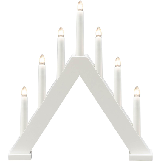 Konstsmide 3930-205 7 ljus trä vit