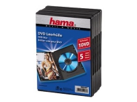 Hama - DVD oppbevaringseske - svart (en pakke 5)