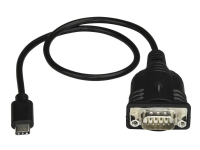 StarTech.com USB C to Serial Adapter Cable 16 (40cm), USB Type C to RS232 (DB9) Converter Cable, USB-C Serial Cable for PLCs, Scanners, Receipt Printers, Male/Male, Windows/macOS/Linux - Up to 921.6 Kbps Baud (ICUSB232C) - USB / seriell-kabel - DB-9