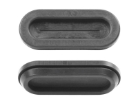 PB Fastener 1097-01 Kabelgennemføring Langhul Klemme-diameter (max.) 21 mm Pladetykkelse (maks.) 2.5 mm PVC Sort 1 stk