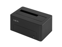 LogiLink QP0027, Harddisk, SSD, SATA, Serial ATA II, Serial ATA III, 2.5,3.5, USB 3.2 Gen 2 (3.1 Gen 2) Type-C, 10 Gbit/s, Svart