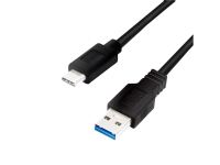 LogiLink CU0167, 0,5 m, USB A, USB C, USB 3.2 Gen 1 (3.1 Gen 1), 5 Mbit/s, Svart