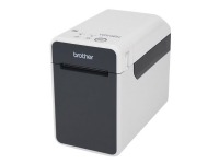 Brother TD-2020 - Etikettskriver - direktetermisk - Rull (6,3 cm) - 203 dpi - inntil 152.4 mm/sek - USB 2.0, seriell, USB-vert - kutter