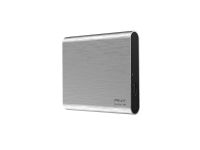 PNY Pro Elite - Solid State Drive - 250 GB - ekstern (bærbar) - USB 3.1 Gen 2 - børstet sølv