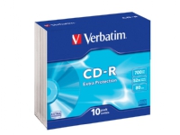 Verbatim - 10 x CD-R - 700 MB (80 min) 52x - smalt cover
