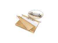 Herlitz - Hengeperm - 40 mm - for A4 - med fliker - brungul