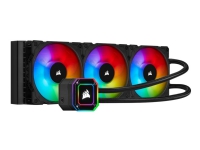 CORSAIR iCUE H150i ELITE CAPELLIX - Væskekjølesystem for prosessor - (for: LGA1156, AM2+, AM3, LGA1155, LGA2011, LGA1150, LGA2011-3, LGA1151, AM4, LGA2066, sTR4, sTRX4, LGA1200) - kobber - 120 mm