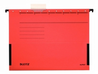 Leitz ALPHA - Hengefil - V-sokkel - for A4 - med fliker - rød