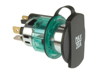 Power-stikdåse Indbygning, spændemuffe ProCar Power-Steckdose 12/24 V 12 V, 24 V 20 A 6,3 mm fladstik