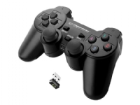 Esperanza GLADIATOR - Håndkonsoll - trådløs - 2.4 GHz - svart - for PC, Sony PlayStation 3