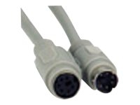 MicroConnect - Tastatur/mus-forlengelseskabel - PS/2 (hunn) til PS/2 (hann) - 5 m
