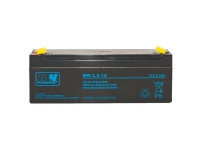 MPL MW POWER MW 2.2-12 UPS batteri Bly-syre-batteri AGM Vedligeholdelsesfri 12 V 2,2 Ah Sort