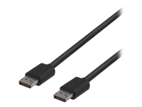 DELTACO DP8K-1020 - DisplayPort-kabel - DisplayPort (hann) til DisplayPort (hann) - DisplayPort 1.4 - 2 m - svart