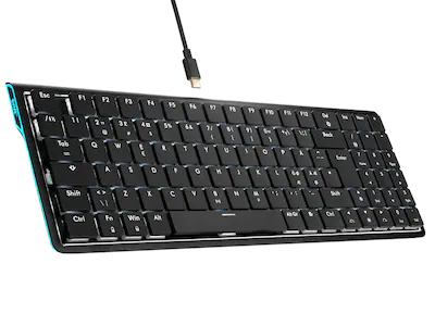 Svive Triton RGB Low Profile trådløst gamingtastatur sort