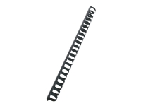 GBC CombBind - 19 mm - 21 ringer - A4 (210 x 297 mm) - 165 ark - svart - 100 stk plastbindekam