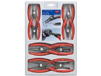 Knipex 00 20 04 SB Seegeringtang-slt Passer til Udvendig- og indvendige ringe 12-25 mm, 19-60 mm 10-25 mm, 19-60 mm Spids form vinklet 90°, lige