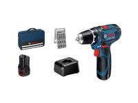 Bosch Professional 060186810H Batteri boremaskine 12 V 2.0 Ah inkl. ekstra batteri