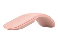 Microsoft Arc Mouse - Mus - optisk - 2 knapper - trådløs - Bluetooth 4.1 LE - bløt rosa