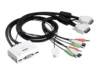 TRENDnet TK TK-214i - KVM / lydsvitsj - 2 x KVM/lyd - 1 lokalbruker - stasjonær