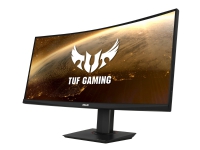 ASUS TUF Gaming VG35VQ - LED-skjerm - kurvet - 35 - 3440 x 1440 WQHD @ 100 Hz - VA - 300 cd/m² - 2500:1 - HDR10 - 1 ms - 2xHDMI, DisplayPort