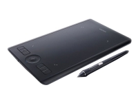 Wacom Intuos Pro Medium - Digitaliserer - 22.4 x 14.8 cm - multi-touch - elektromagnetisk - trådløs, kablet - USB, Bluetooth - svart South europa