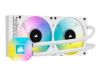 CORSAIR iCUE H100i Elite Capellix - Væskekjølesystem for prosessor - (for: LGA1156, AM2, LGA1366, AM3, LGA1155, LGA2011, LGA1150, LGA1151, AM4, LGA2066, sTR4, sTRX4, LGA1200) - aluminium med kobberbasis - 120 mm