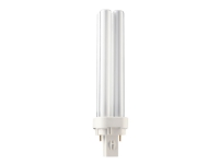 Philips MASTER PL-C - Ikke-integrert kompakt fluorescerende lyspære - form: dobbel biaks - G24d-2 - 18 W - klasse B - hvitglødende lys - 2700 K