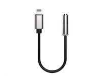 ProXtend - Lightning til hodetelefonjakk-adapter - Lightning hann til minijakk hunn - 15 cm - svart - for Apple iPad/iPhone/iPod (Lightning)