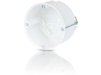 Forfradåse Ø68 mm dybde 47 mm. Halogenfri. Forsynet med montageskruer. Udstansninger for kabel og rørindføringer. Hvid Eurodåse