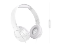Pioneer SE-SE-MJ503T - Hodetelefoner med mikrofon - on-ear - kablet - 3,5 mm jakk - hvit