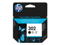 HP 302 - 3.5 ml - svart - original - blekkpatron - for Deskjet 11XX, 21XX, 36XX Envy 451X, 452X Officejet 38XX, 46XX, 52XX