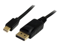 StarTech.com 3m Mini DisplayPort to DisplayPort 1.2 Cable DisplayPort 4k - DisplayPort-kabel - DisplayPort (hann) til Mini DisplayPort (hann) - 3 m - svart
