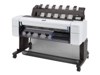 HP DesignJet T1600dr PostScript - 36 storformatsskriver - farge - ink-jet - Rull (91,4 cm x 91,4 m), 914 x 1219 mm - 2400 x 1200 dpi - inntil 0.32 min/side (mono) / inntil 0.32 min/side (farge) - kapasitet: 2 ruller - Gigabit LAN - kutter