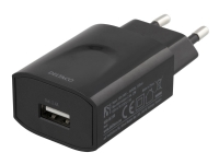 DELTACO USB-AC158 - Strømadapter - 12 watt - 2.4 A (USB) - svart