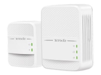 Tenda PH10 - Strømlinjeadaptersett - GigE, HomePlug AV (HPAV) 2.0 - 802.11a/b/g/n/ac - Dobbeltbånd - veggpluggbar - med Tenda AV1000 2-Port Gigabit Wi-Fi Powerline Extender