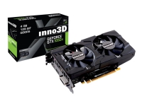 Inno3D GeForce GTX 1050 Ti Twin X2 - Grafikkort - GF GTX 1050 Ti - 4 GB GDDR5 - PCIe 3.0 x16 - DVI, HDMI, DisplayPort