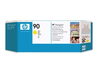 HP 90 - Gul - skriverhode med renser - for DesignJet 4000, 4000ps, 4020, 4020ps, 4500, 4500mfp, 4500ps, 4520, 4520 HD-MFP, 4520ps