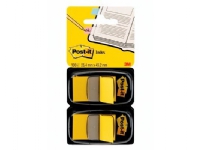 Post-it Index 680-Y2EU - Indeksflagg med dispenser - 25.4 x 43.2 mm - 50 ark - gul (en pakke 2)