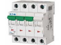 EATON Automatsikring, 4 Polet, 6A, B-Karakteristik, 6 kA, 400 V, bredde 4 moduler