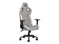 CORSAIR T3 RUSH - Stol - armlener - T-formet - tipping - roterende - stoff - grå, hvit