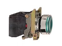 Schneider Electric XB4, Grønn, 220-240 V, 50 - 60 Hz, 10 A, 30 mm, 57 mm