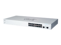 Cisco Business 220 Series CBS220-16T-2G - Switch - smart - 16 x 10/100/1000 + 2 x Gigabit SFP (opplink) - rackmonterbar
